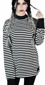 Killstar Ace Striped Sweatshirt